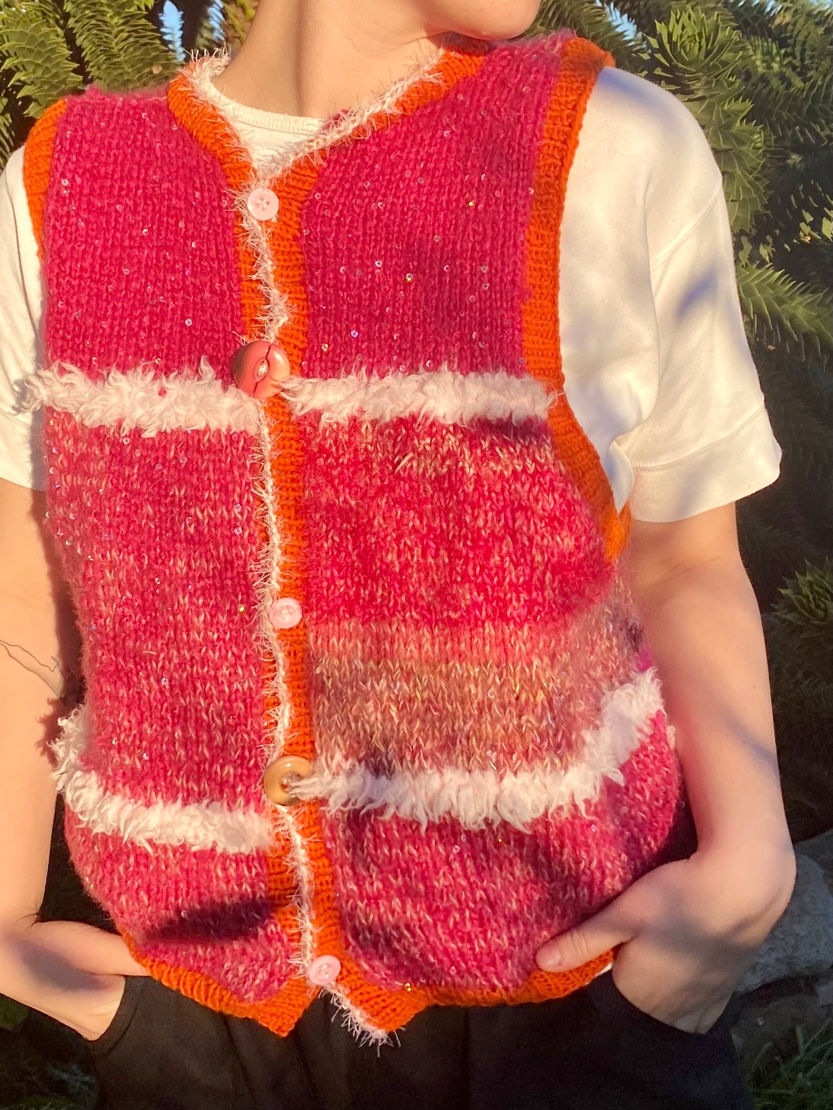 8-Ball Scrap Yarn Vest