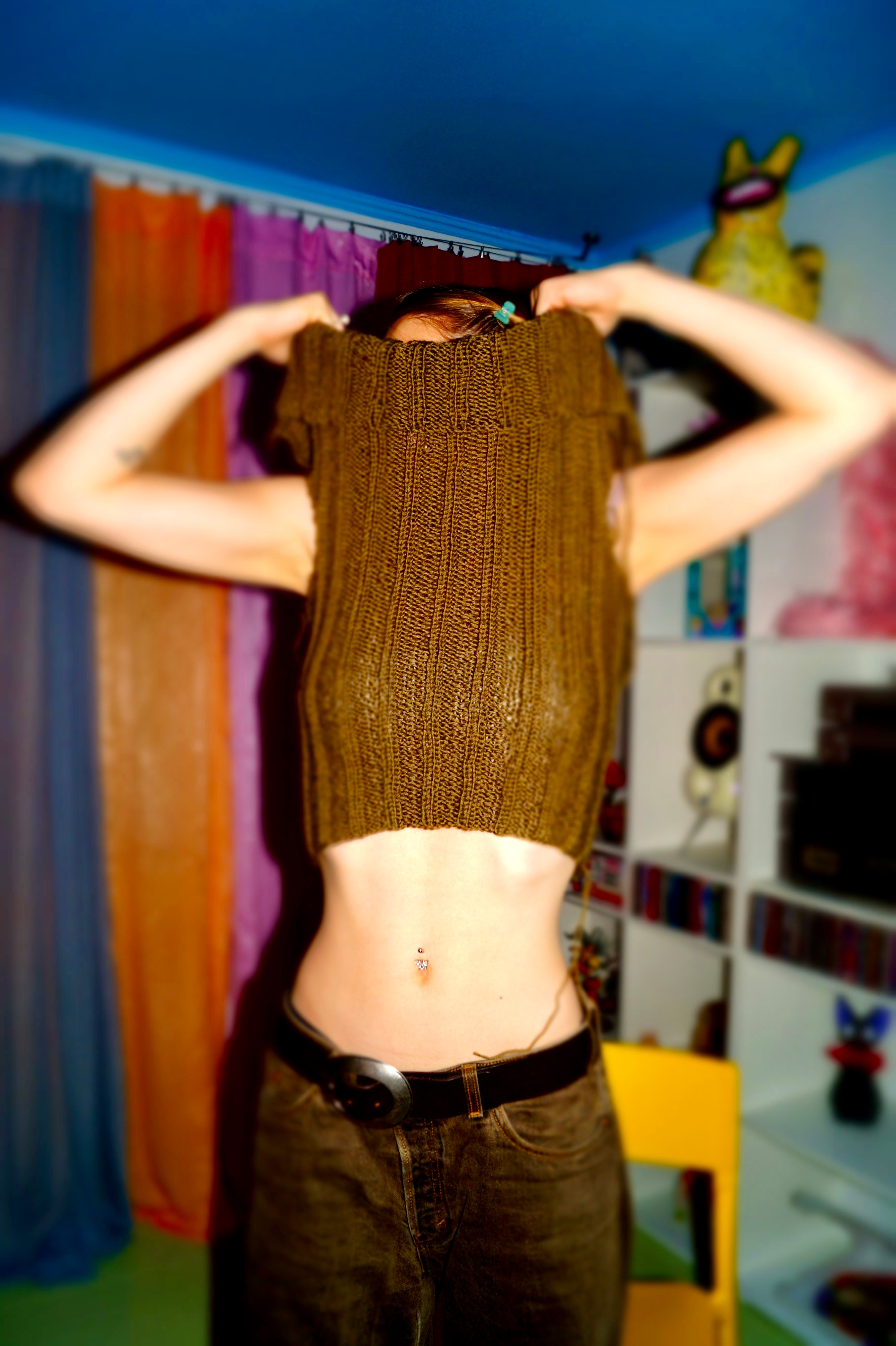 Off-Shoulder Ribbed Sweater