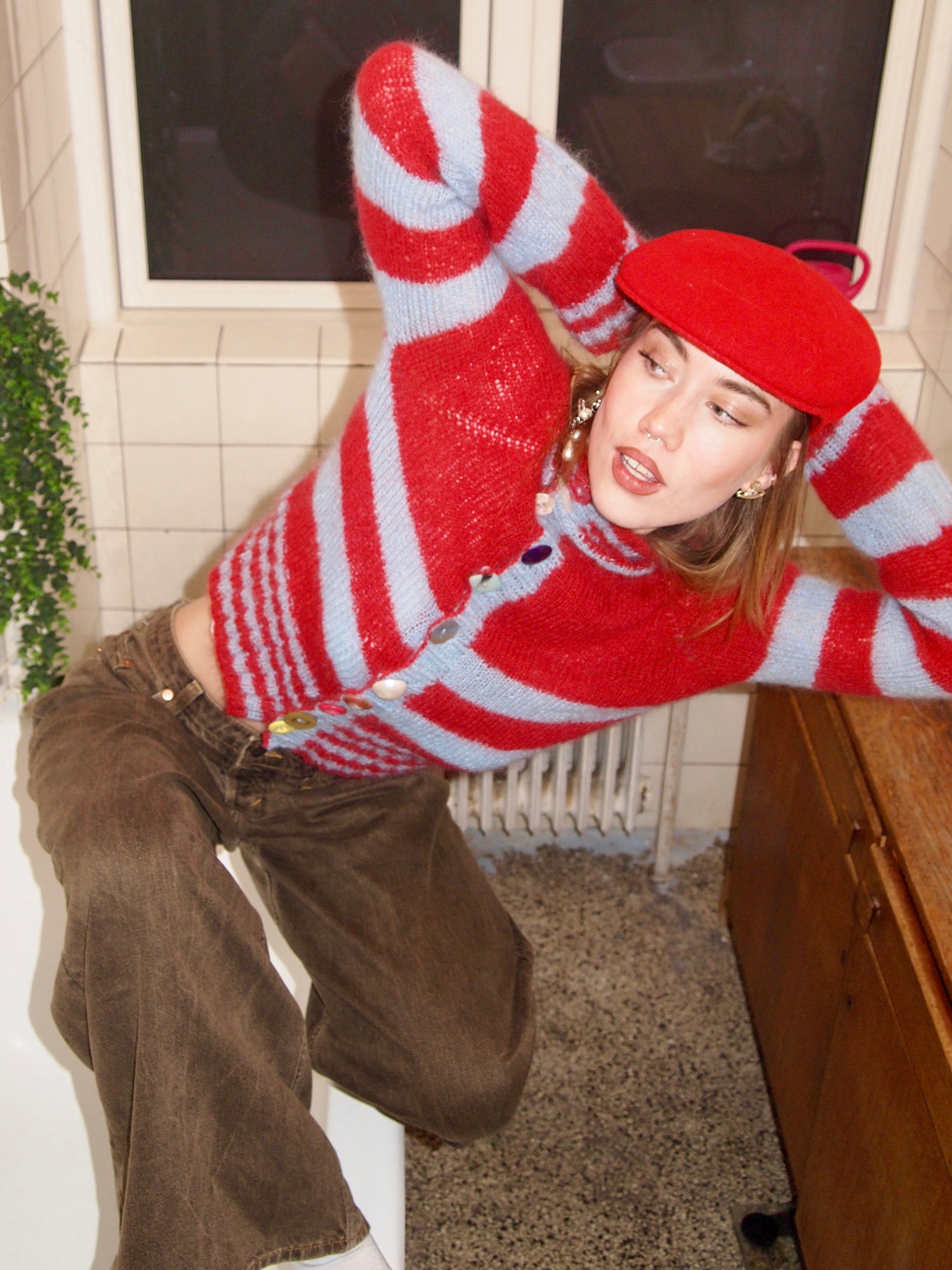 Striped Cardigan