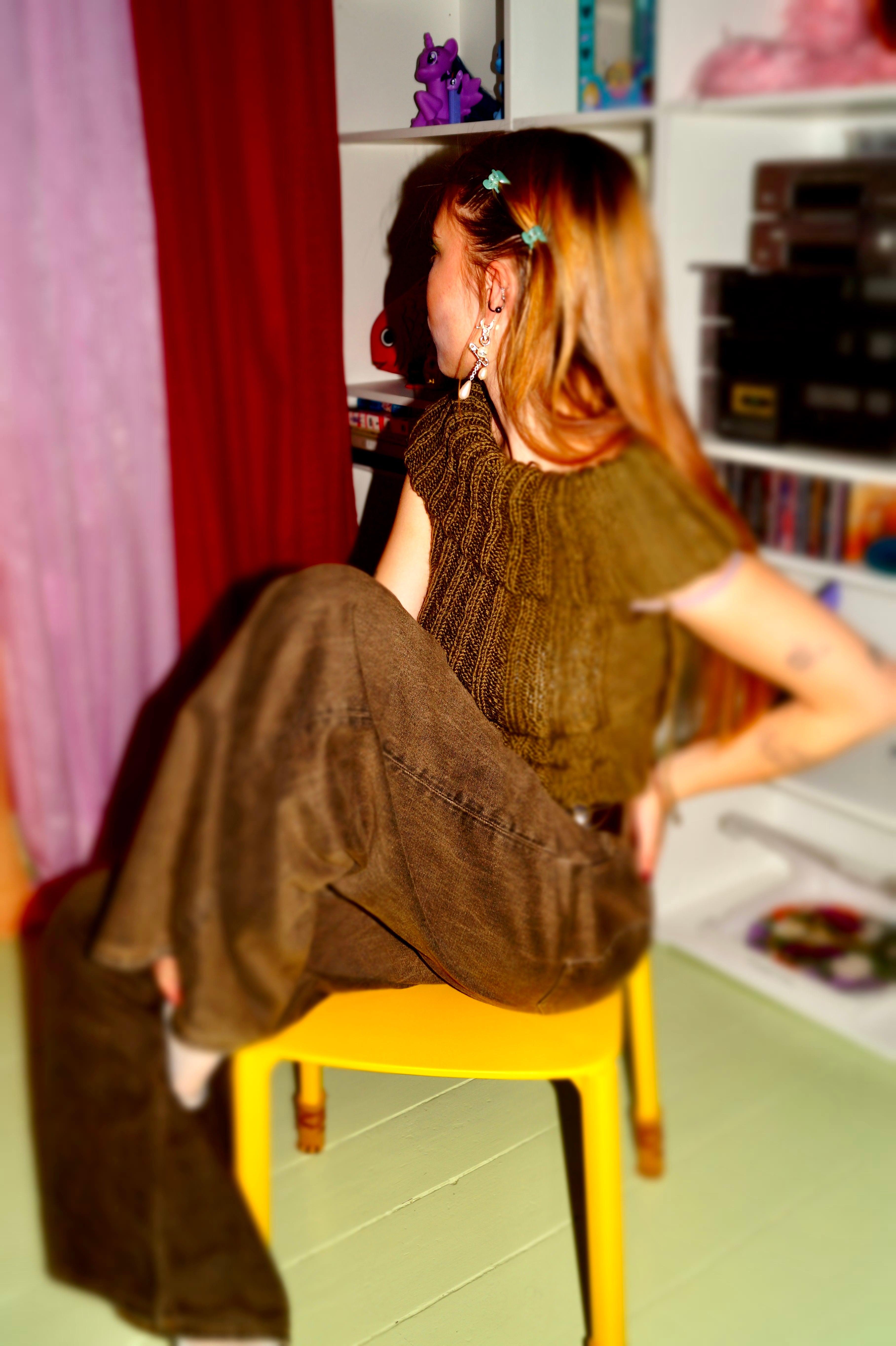 Off-Shoulder Ribbed Sweater