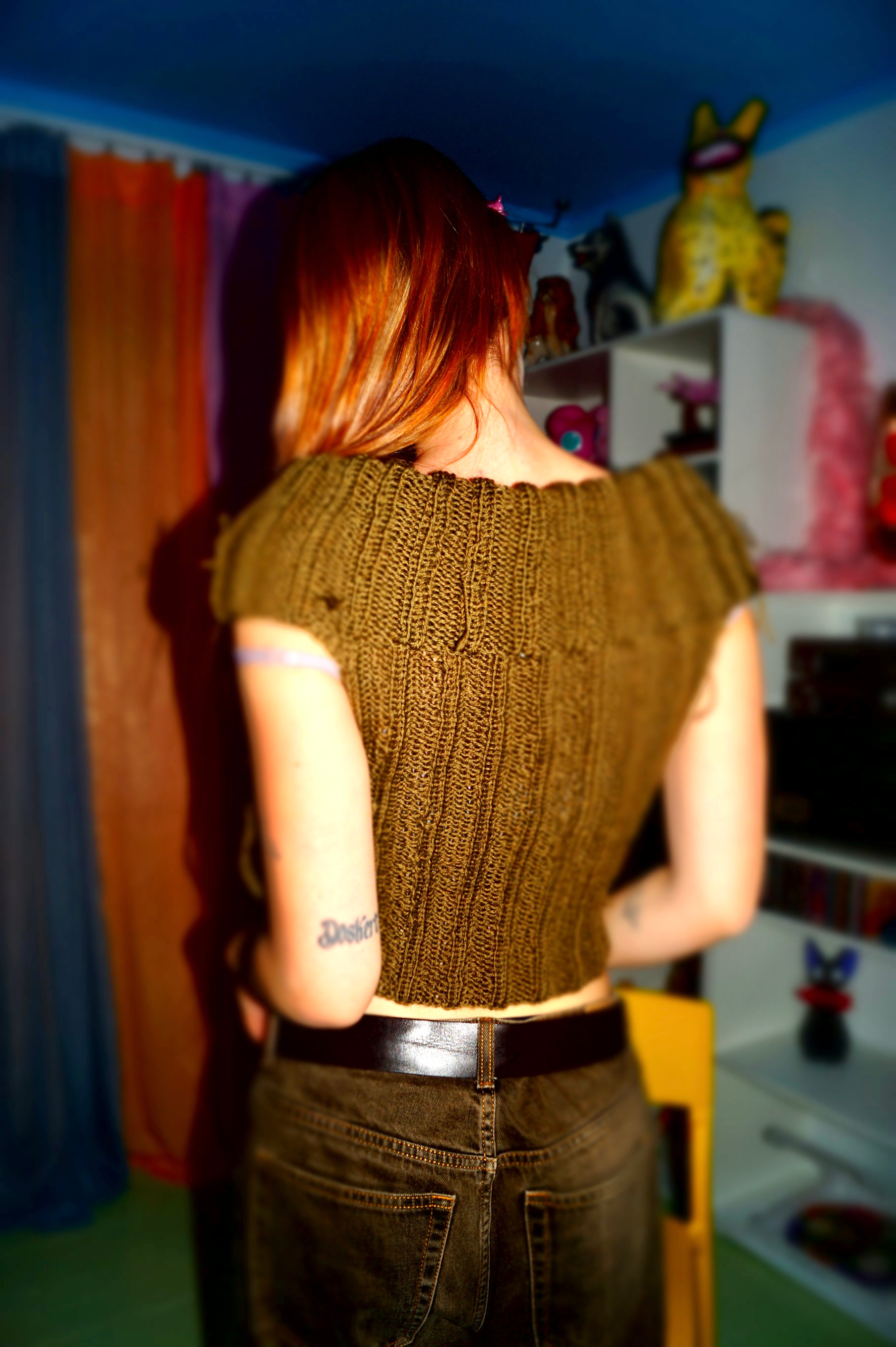 Off-Shoulder Ribbed Sweater