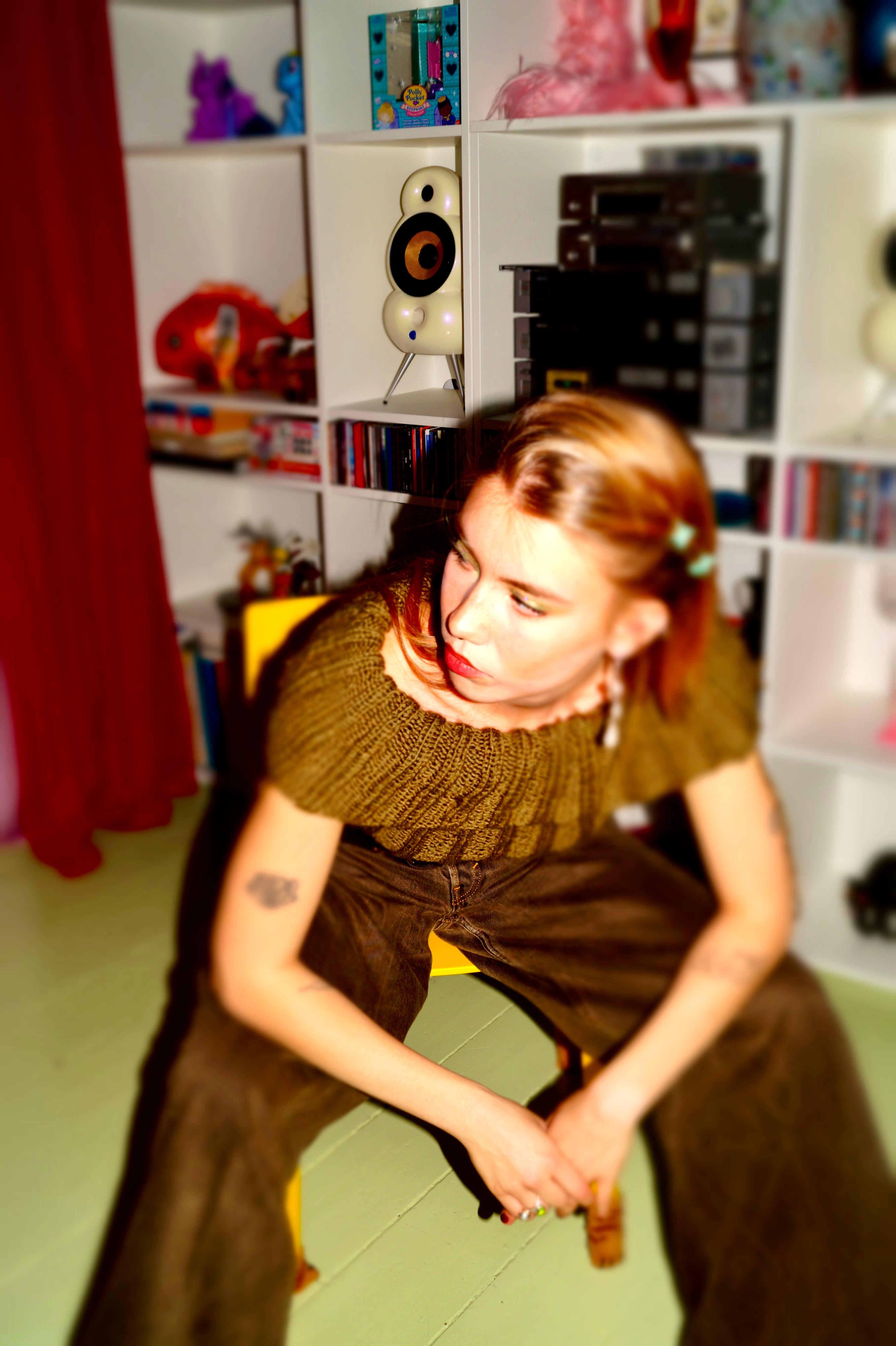 Off-Shoulder Ribbed Sweater