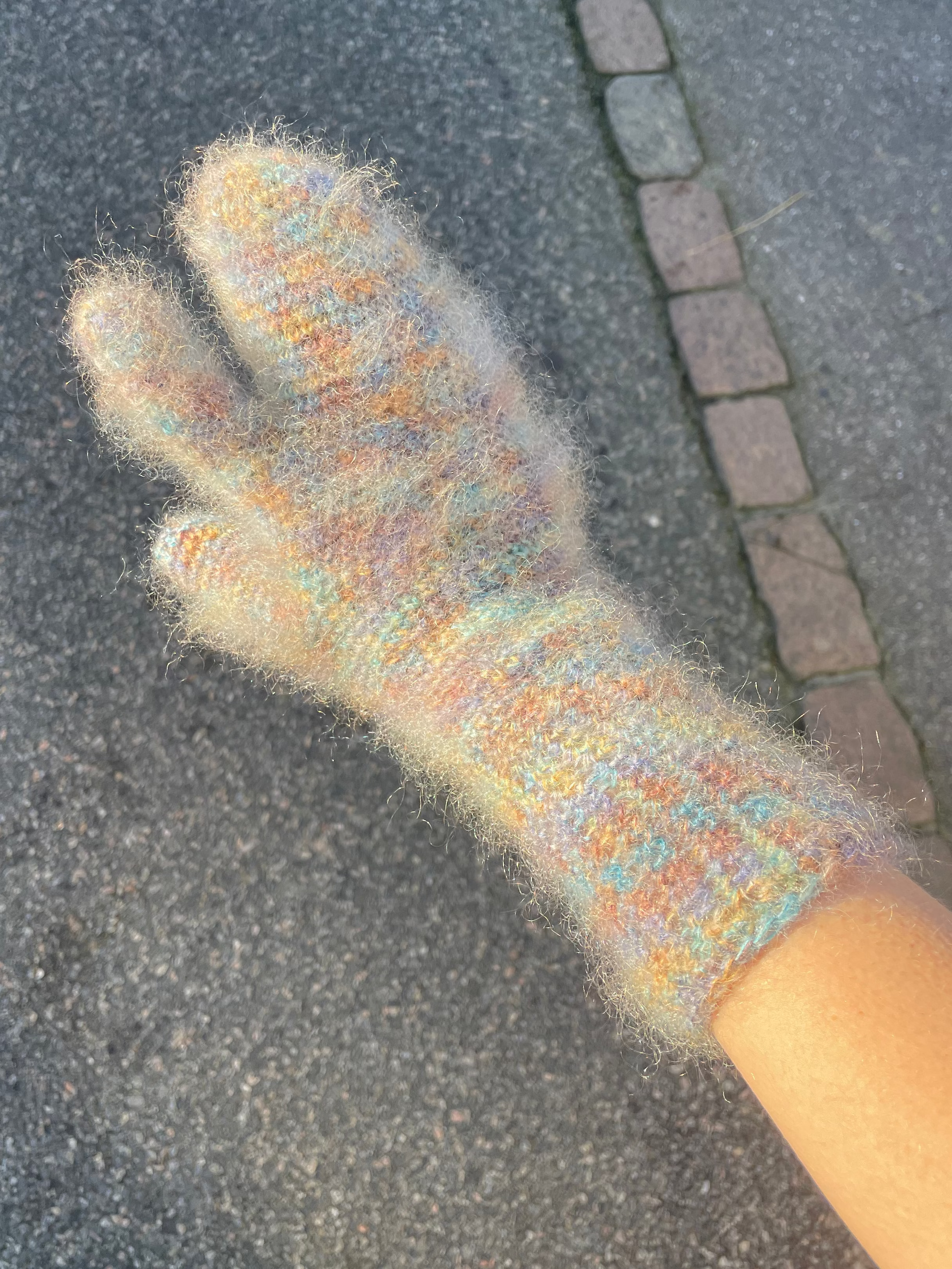Crochet - Tabi Mittens - Danish