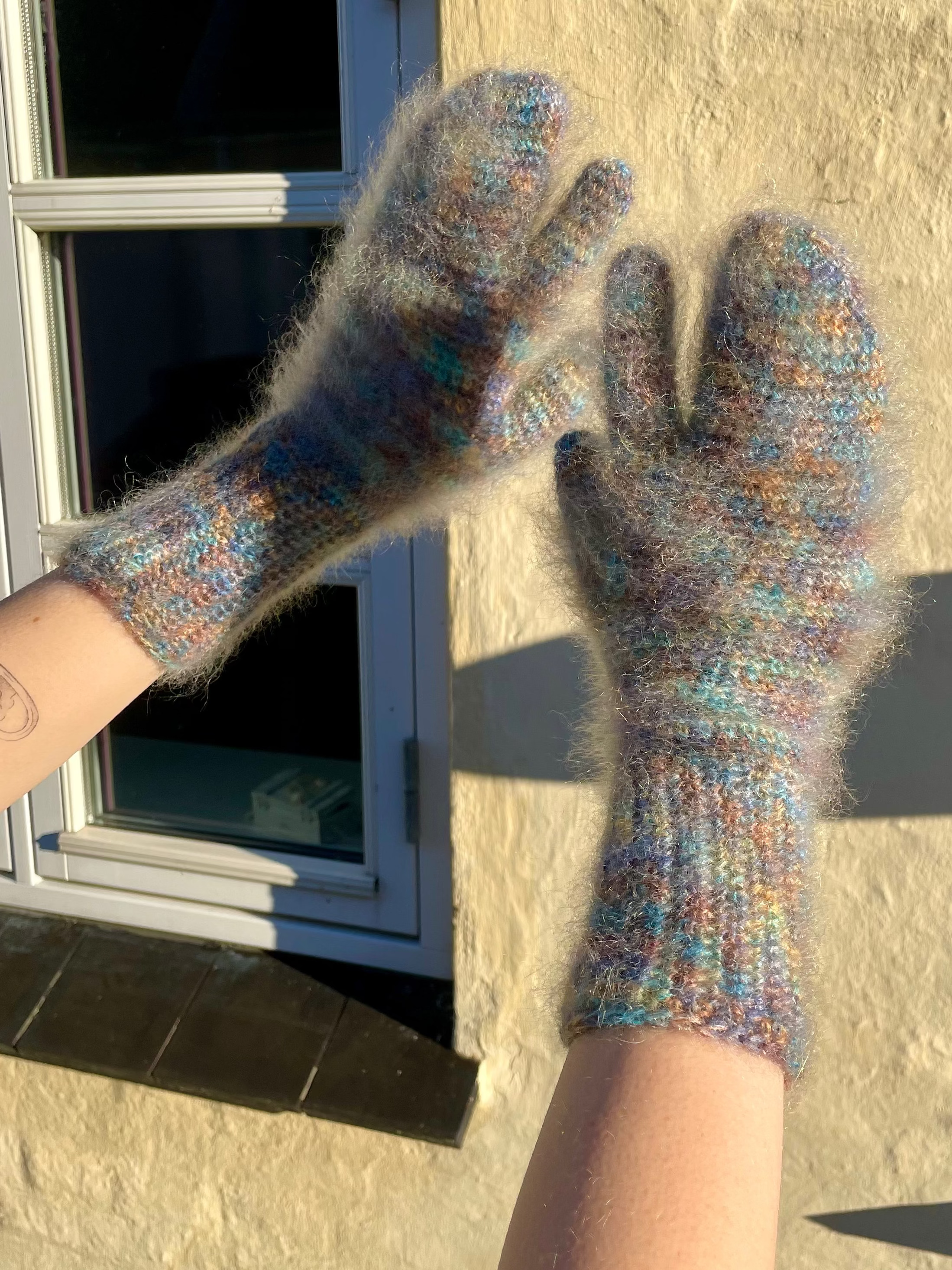 Crochet - Tabi Mittens - Danish